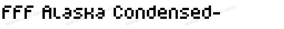 FFF Alaska Condensed字体转换